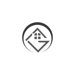 Property and Construction Logo Template vector symbol