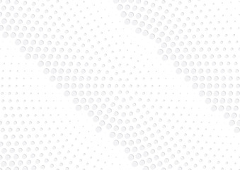 Abstract halftone dotted background. Futuristic grunge pattern, dot, circles, shadow.  Gray modern optical pop art texture for posters, sites, business cards, cover, labels mock-up, vintage stickers
