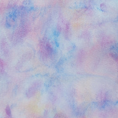 Soft swirls purple blue watercolor abstract