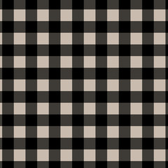 Tan and black buffalo plaid pattern