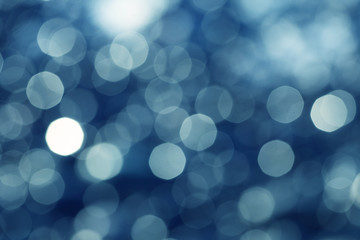 Abstract blue color blur blinking background. Soft focus.