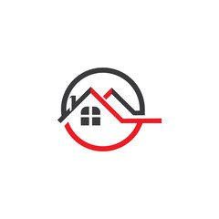 Property and Construction Logo Template vector symbol