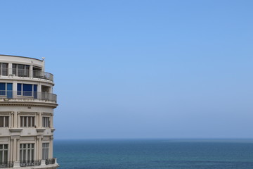 L'horizon depuis les hauteurs de Biarritz