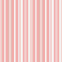 Stripe seamless pattern. Pink and white repeating stripe pattern for backgrounds, fabric, apparel, paper crafts and more. Soft, pastel colors. EPS file includes pattern swatch tile.