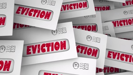  Eviction Notice Letter Envelope Final Warning Get Out 3d Animation