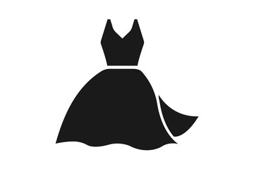 women blue dress icon vector illustration