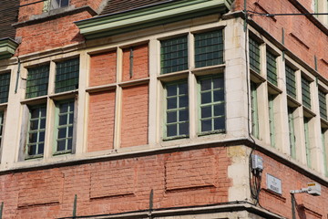 Détail d'un immeuble traditionnel de Gand