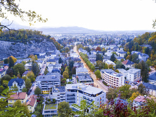 Naklejka premium Salzburg, Stadtanischt, Österreich, Salzburg Stadt