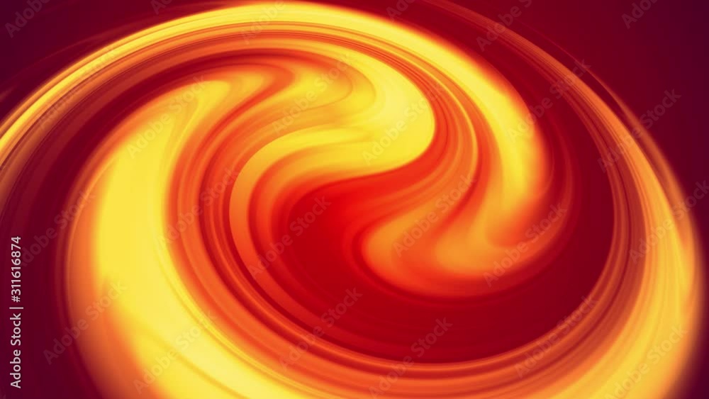 Poster abstract mixing gradient of bright red yellow orange colors changes slowly and cyclically like liqui