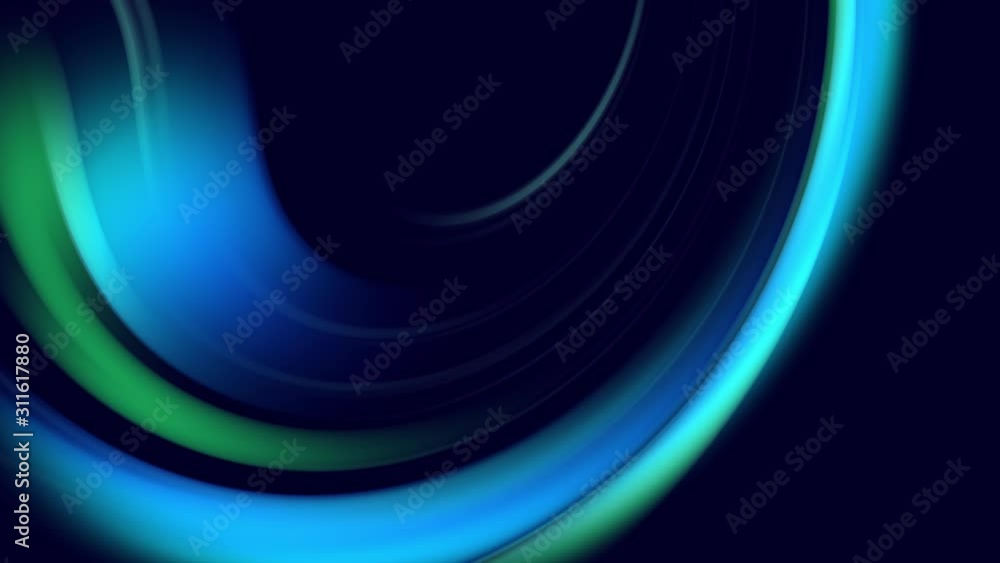 Poster twisted curved lines rotate as creative abstract background with liquid abstract gradient of green b