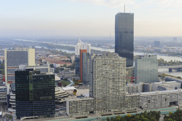 Wien, Skyline, Donaucity, DC Tower 1, 2013, höchstes Gebäude v