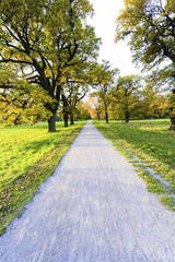 Landschaftsgarten Harrachpark im Herbst, Österreich, NIederöst