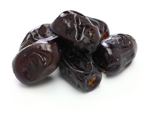 iranian mazafati dates isolated on white background