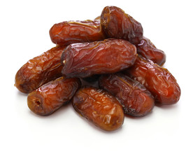 iranian piarom dates isolated on white background