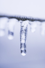 Eisregen mit Eisüberzug, gefrierender Regen, Österreich, NIede