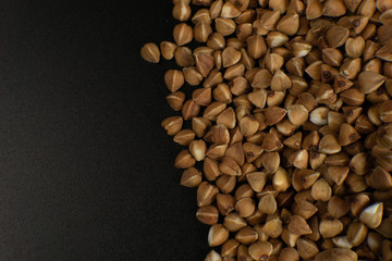 Background, texture, the rump. Buckwheat. Roasted buckwheat. Useful properties of buckwheat. Garnish. Ingredient, product, cook Brown Agribusiness crop organic farming Dietary product