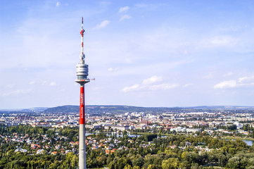 Obraz premium Donauturm, Österreich, Wien, 22. Bezirk, Donaucity