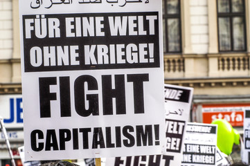 Anti Iraks Kriegs Demo in Wien am 15.02.2003, Widerstand gegen G