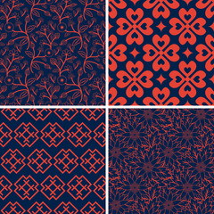 Seamless patterns set