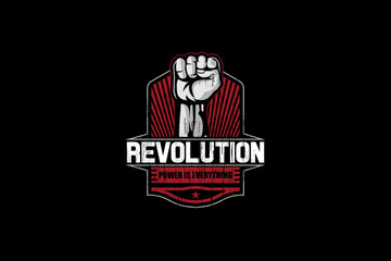 hands up vector template for print or T-shirt