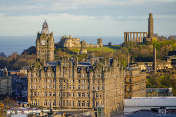 Fototapeta premium Edinburgh city view in Scotland