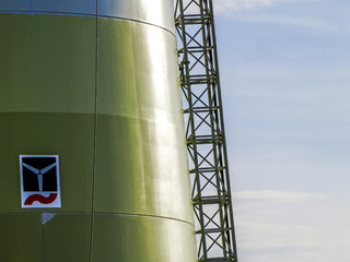 Windpark Parndorf, Errichtung eines Windrads, Österreich, Burge