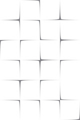 Obraz premium Unstuck Note Paper Pieces Vertical 3 to 2 Ratio Blank Editable Seamless Text Decoration Template - Gray on White Background - Contrast Graphic Design