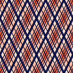 Rhombic seamless illustration as a tartan plaid