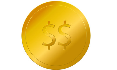 gold dollar coin money Goldmünze