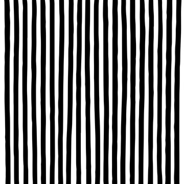 Hand drawn vertical parallel black thick lines on white background. Straight lines marker sketch for graphic design