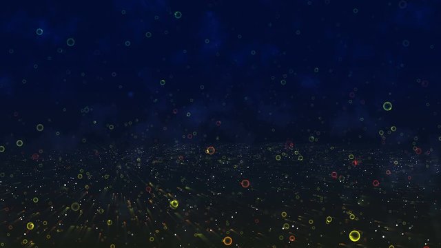 Abstract animation design for Large Hadron Collider particles explosion hi tech video projects. Abstract space universe galaxy motion graphic.