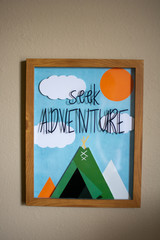 a cute sign in a little boy's bedroom