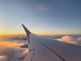 Fototapeta na wymiar wing of an airplane