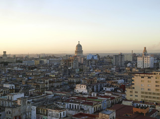 Fototapeta premium Havanna Vieja, Altstadt, Kapitol, Capitolio, Kuba, Havanna