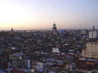 Fototapeta premium Havanna Vieja, Altstadt, Kapitol, Capitolio, Kuba, Havanna