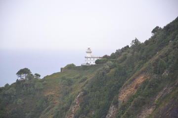19th century lighthouse on the slope of Mount Igeldo west of San Sebastian