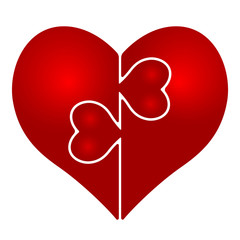 Abstract valentine heart