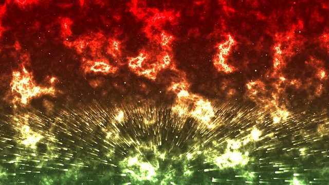 Abstract animation design for Large Hadron Collider particles explosion hi tech video projects. Abstract space universe galaxy motion graphic.