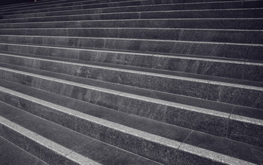 Granite stairs. Modern Architecture close up of steps