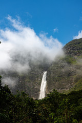 Fototapeta na wymiar The Casca d'anta waterfall inside the Serra da Canastra National Park in Brazil