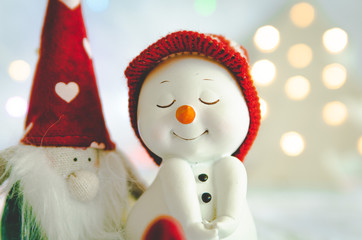 snowman on a background