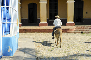 Naklejka premium Kuba, Trinidad, Plaza Mayor, Sancti Spiritus