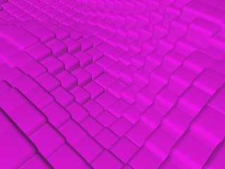 Abstract background of pink cubes