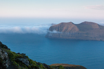 Fototapeta na wymiar Beautiful views of the Faroe Islands from a bird flight