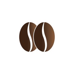 coffee beans template vector icon illustration