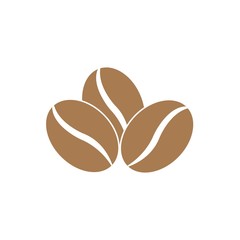 coffee beans template vector icon illustration