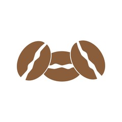 coffee beans template vector icon illustration