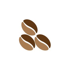 coffee beans template vector icon illustration