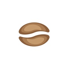 coffee beans template vector icon illustration