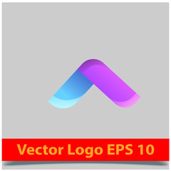 Abstract, modern letter decorative font with gradient and solid. Decorative monogram alphabet